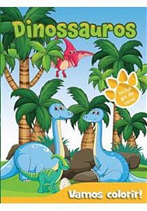 Livro Vamos colorir - Dinossauros
