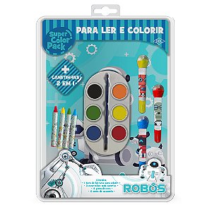 Livro Super color pack - Robôs