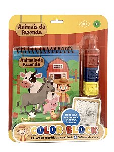 Livro Color Block - Animais Da Fazenda