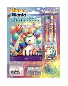 Livro Sticker Mania - Unicornio