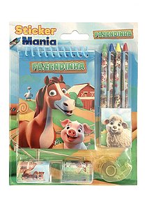 Livro Sticker Mania - Fazendinha