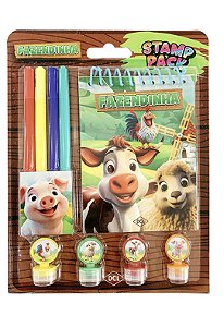 Livro Stamp Pack - Fazendinha