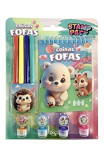 Livro Stamp Pack - Coisas Fofas