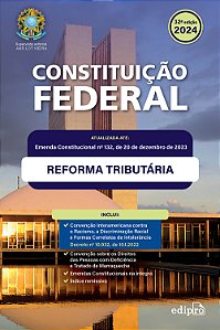 Livro Constituição Federal 2024 - Atualizada De Acordo Co...