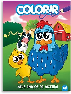 Livro Meus amigos da fazenda: explosão de cores