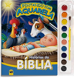 Livro Histórias da Bíblia: pintando com aquarela