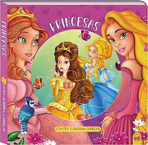 Livro Princesas: livro quebra-cabeças