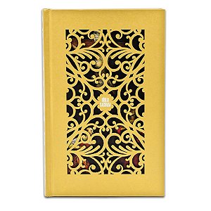 Livro Bíblia Sagrada NVI, Capa Dura, Dourada, Leitura Per...
