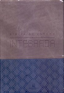 Livro Bíblia de estudo integrada, NVI, Couro Soft, Azul e...