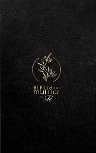 Livro Bíblia da Mulher de Fé, NVI, Couro Soft, Preto