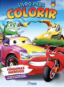 Livro Livro Para Colorir Meninos - Maquinas Incriveis
