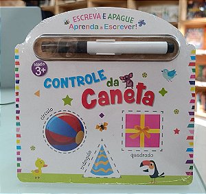 Livro Escreva e apague - controle da caneta