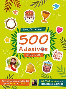 Livro 500 Adesivos Bíblicos - Novo Testamento