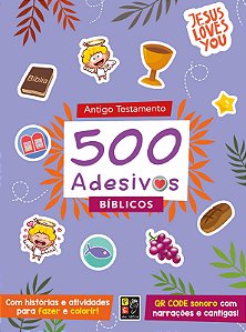 Livro 500 Adesivos Bíblicos - Antigo Testamento