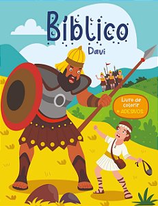Livro Livro de colorir com adesivos - Davi