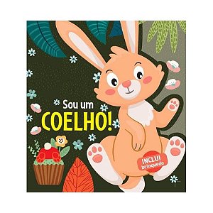 Livro Livro com pelúcia - Sou um coelho