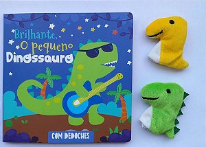 Livro Com dedoches - Brilhante, o pequeno dinossauro