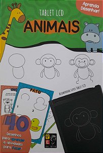Livro Aprenda desenhar! Animais (Acompanha tablet LCD)