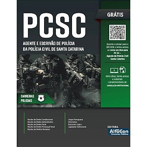 Livro Apostila PCSC - Agente e Escrivão da Polícia Civil do Est...
