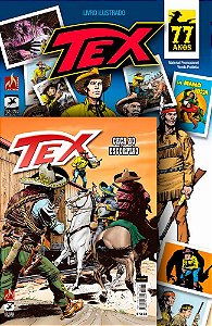 Livro Tex 673 + Álbum de figurinhas Tex: Caça ao Navajo