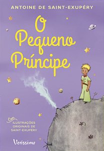 Livro O pequeno príncipe - Roxo pastel