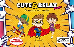 Livro Cute & Relax Pocket - Meninos em ação: Livro de col...