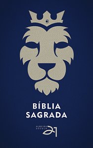 Livro Bíblia Almeida Século 21 brochura - Leão c/ referências c...