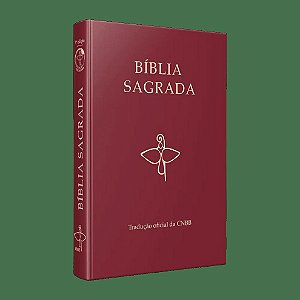 Livro Bíblia Sagrada capa vinho tradução oficial da CNBB ...