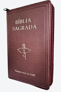 Livro Bíblia Sagrada capa com zíper - Tradução Oficial - 6ª Edi...