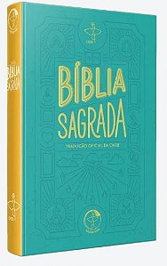 Livro Bíblia Sagrada Tradução Oficial Da Cnbb - Verde - J...