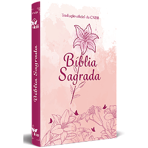 Livro Bíblia sagrada tradução oficial - Lírio - Capa feminina