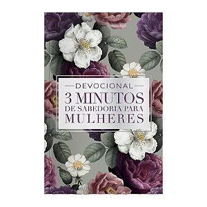 Livro Devocional 3 Minutos De Sabedoria Para Mulheres - Roxa