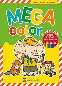 Livro Mega color 1: livro para colorir