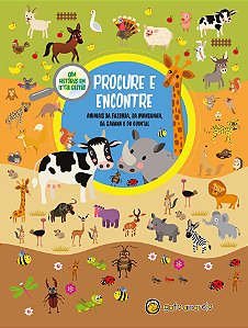 Livro Procure e encontre: animais da fazenda, da montanha, da s...