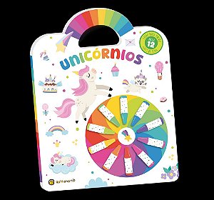 Livro Cata-Vento colorido - Unicornios: Livro para pintar c/ 12...