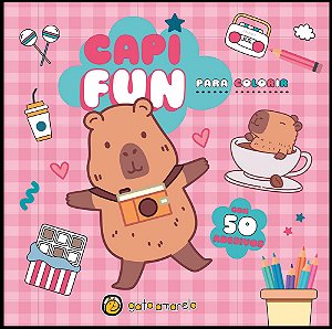 Livro Capi Cute para Colorir: Capivara para Colorir com 50 ades...