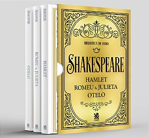 Livro Biblioteca de Ouro - Shakespeare - Box com 3 Livros