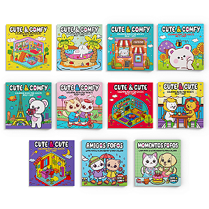 Livro Coleção Coloring Book for Adults - Kit com 11 Livro...