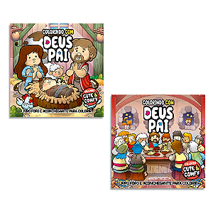 Livro Combo Cute & Comfy - Colorindo Com Deus Pai - Ediçã...