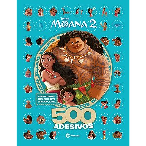 Livro 500 Adesivos Moana 2