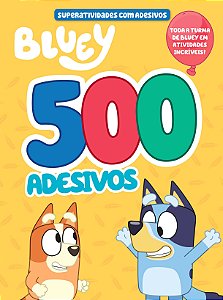 Livro Bluey - Superlivro de adesivos - 500 adesivos