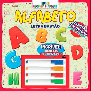 Livro Super escreva e apague - Alfabeto