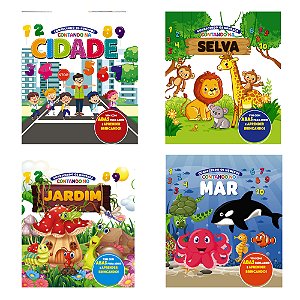 Livro Coleção Conhecendo os Números - Kit com 4 Livrinhos