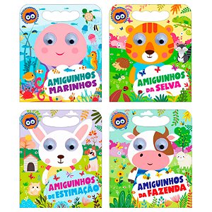 Livro Coleção Meus Olhinhos Divertidos - Kit com 4 Livrin...