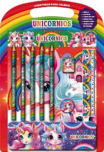Livro Unicónios Aventuras para Colorir