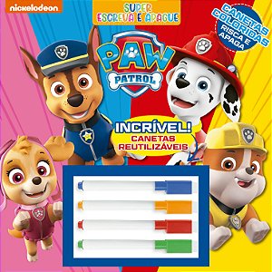 Livro Patrulha Canina Super Escreva e Apague