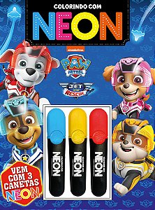 Livro Patrulha Canina Colorindo com Neon