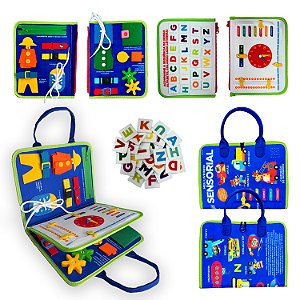 Livro Livro Educativo Montessori: Meu Livrinho Sensorial Maleta...