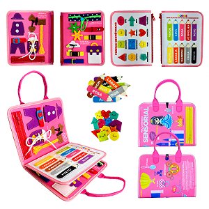 Livro Livro Educativo Montessori: Meu Livrinho Sensorial Maleta...