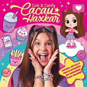 Livro Cacau haxkar cute & comfy - livro de colorir para criança...